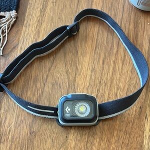 Black Diamond Sprint Headlamp with Black and Gray Strap